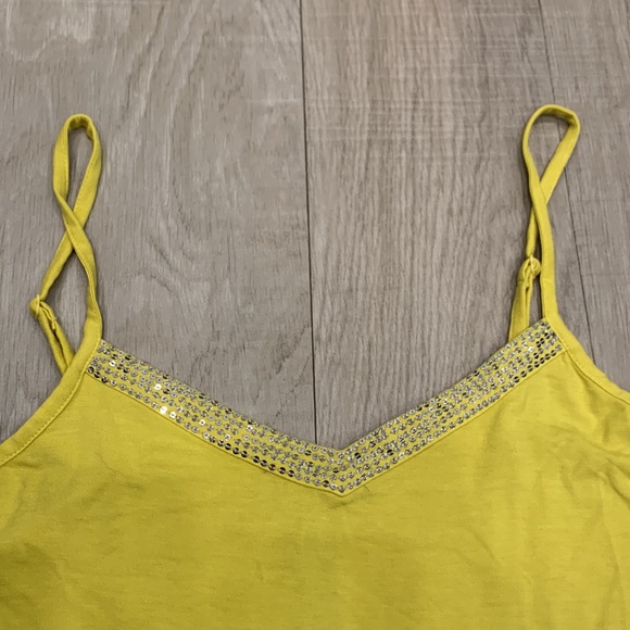INC Yellow and White Tank Top Dress - Picture 2 of 6